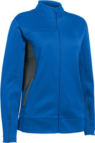 Russell Cardinal Womens SmallTech Full Zip Jacket CO. Decorated in seven days or less.