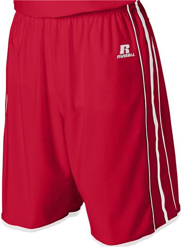 Russell Athletics Adult A2XL (BLACK/WHITE) Basketball Athletic Cut Short