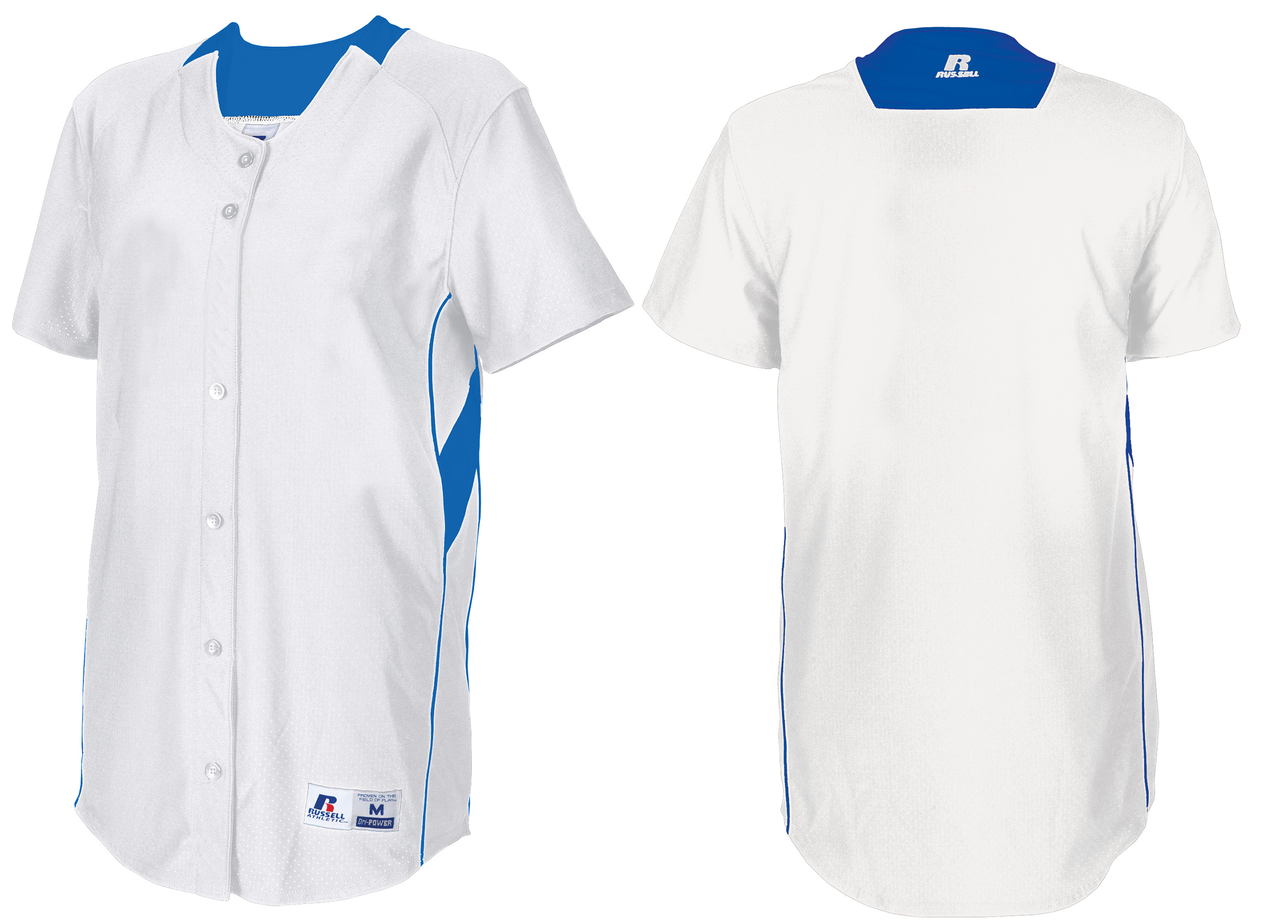 E105614 Womens Faux Front Pullover Softball Jersey Closeout