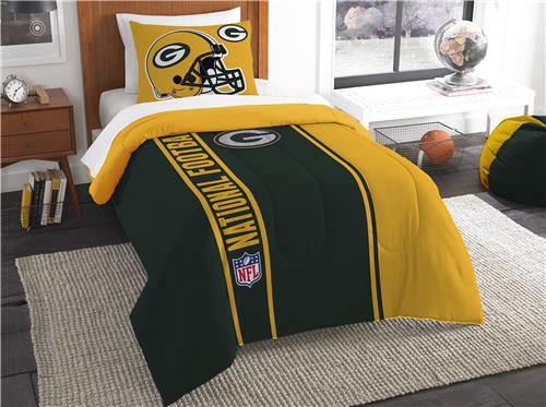 Northwest NFL Packers Twin Comforter & Sham