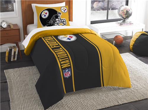 Northwest NFL Steelers Twin Comforter & Sham