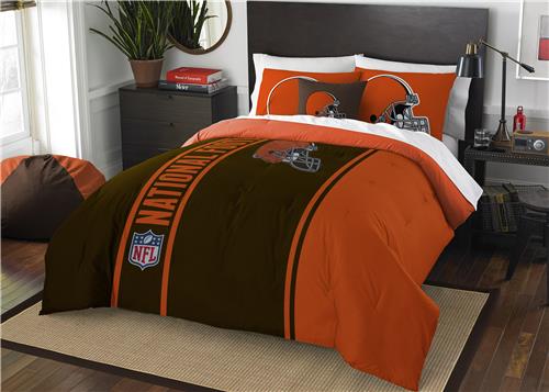 Northwest NFL Browns Full Comforter & 2 Shams