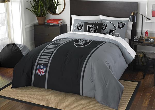 Northwest NFL Raiders Full Comforter & 2 Shams