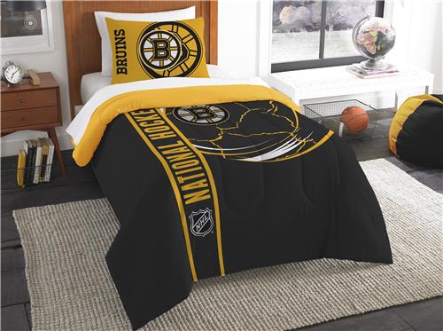 Northwest NHL Bruins Twin Comforter & Sham
