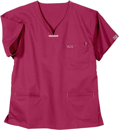 IguanaMed Womens Quattro Scrub Top. Embroidery is available on this item.