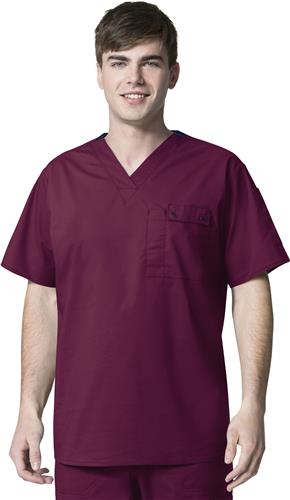 WonderWink Mens Honor WonderFLEX Utility Scrub Top. Embroidery is available on this item.