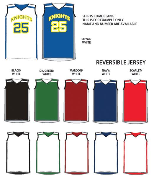 blank reversible basketball jerseys