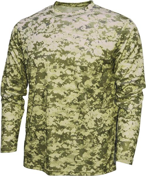 ★23SS★【YOUTHBATH】★V Neck Military Long Sleev.e★ Baw Men/Youth Xtreme-Tek Digital Camo LS Shirt | Epic Sports