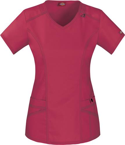 Dickies Jr. Fit V-Neck Scrub Tops. Embroidery is available on this item.