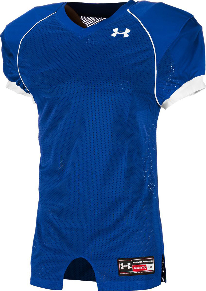 E106245 Under Armour Mens (AM-Moroon or Wt), (AXL-Wt) Football Jersey