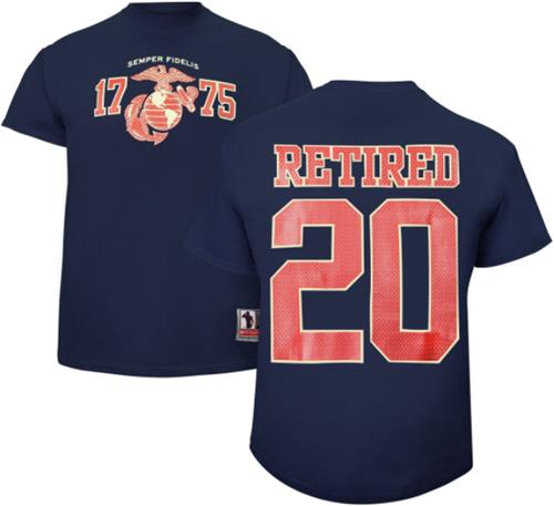 Battlefield Collection Marines Retired Jersey Tee