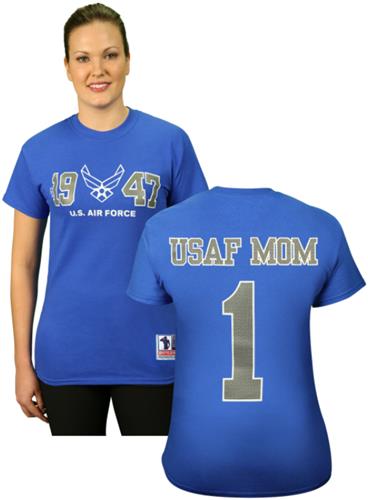 Battlefield Collection Air Force Mom Jersey Tee