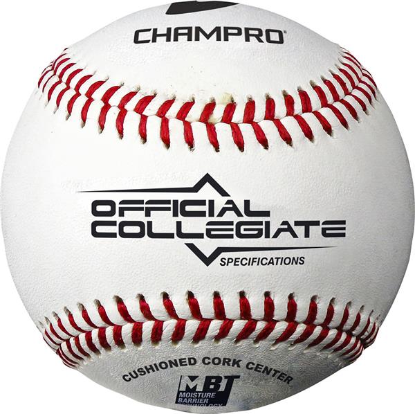 Champro Kevlar Stitched Baseballs - 9-Inch White Practice Balls (1 Dozen)