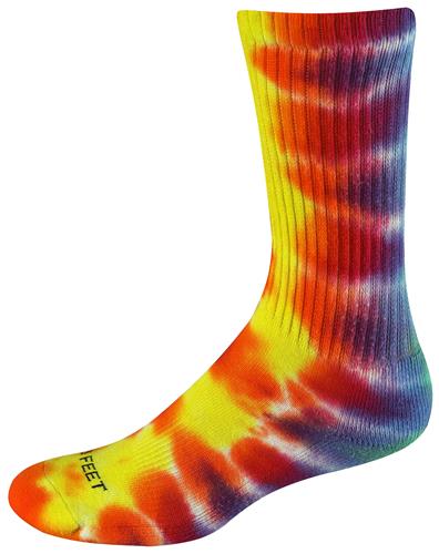 Pro Feet Tie Dyed PRISM Crew Socks