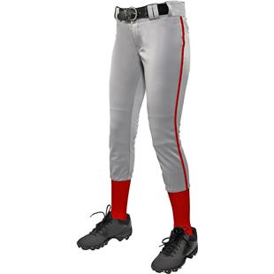 CHAMPRO Women's Fireball Low-Rise Knicker-Style Fastpitch Softball Pants in  Solid Color with Reinforced Knees