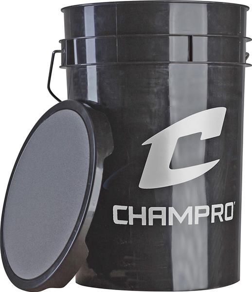 Champion Sports 6 Gallon Ball Bucket W Padded Lid