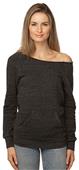 Royal Apparel Women's eco Triblend Fleece Raglan w/Pouch Pocket 37120