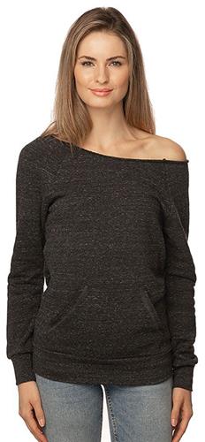 Royal Apparel Women's eco Triblend Fleece Raglan w/Pouch Pocket 37120. Decorated in seven days or less.