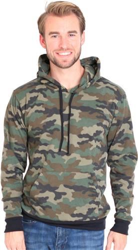 Royal Apparel Unisex Camo Fleece Pullover Hoody. Decorated in seven days or less.