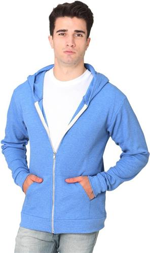 Royal Apparel Unisex Thermal Full Zip Hoody. Decorated in seven days or less.