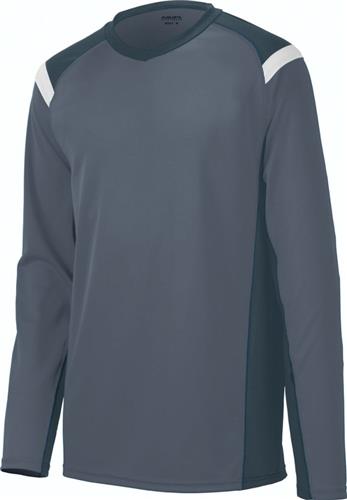 Augusta Sportswear Oblique Long Sleeve Jersey. Decorated in seven days or less.