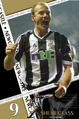 CLOSEOUT-Shearer, Alan Newcastle Soccer POSTERS
