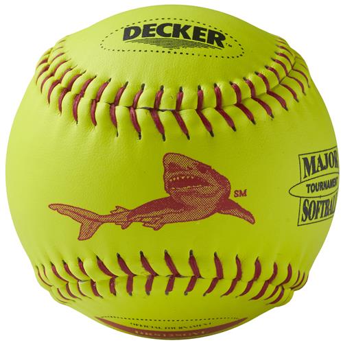Decker ASA Red Shark Softballs Fastpitch 1DZ
