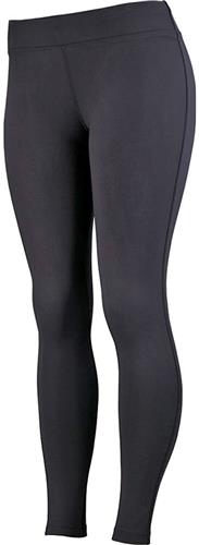  Womens Brushed Back, Low Rise Leggings (WS -Black)