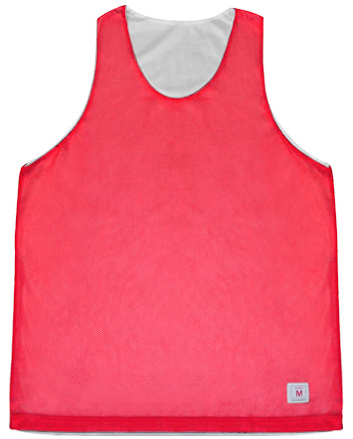 Adult Large AL (Red/White) Reversible Tank Basketball Jersey CO