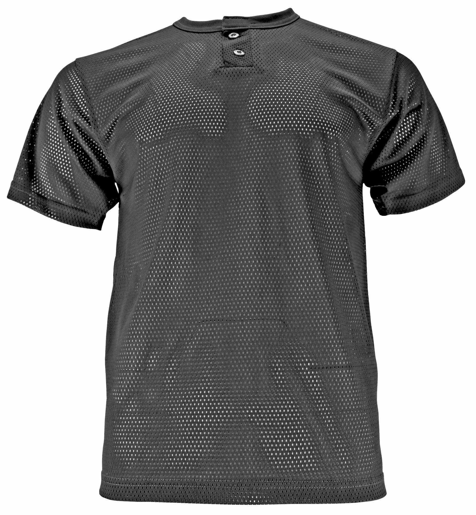 E10737 Epic 2 Button Mesh Adult Small AS (Black or Navy) Henley ...