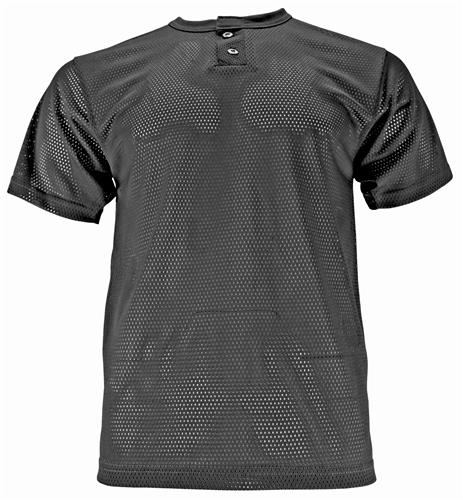 Epic 2 Button Mesh Adult Small AS (Black or Navy) Henley Baseball Jerseys