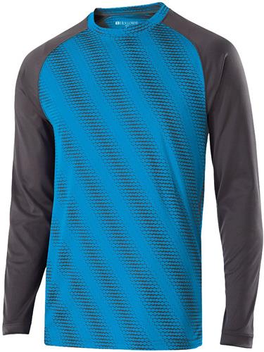 Holloway Adult Youth Long Sleeve Torpedo Shirts. Printing is available for this item.