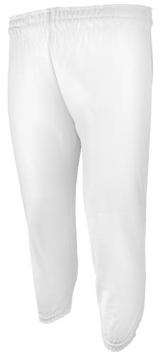 Youth (YL - White) Pull-Up Double Knit Baseball Pants