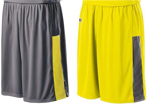 Adult Small (Carbon/White) Reversible Nuclear Basketball Shorts