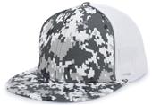 Adult (XS -Military Green), (SM/Med-Snow White)  Military Digi Camo Trucker Flexfit Cap