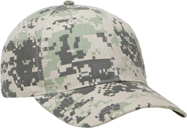 Pacific Headwear Digital Camo Caps. Embroidery is available on this item.