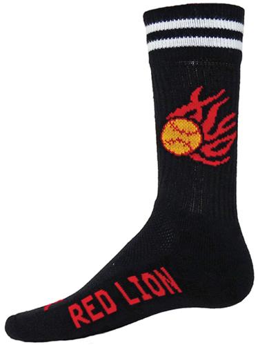 Red Lion Burn Softball Crew Socks - Closeout