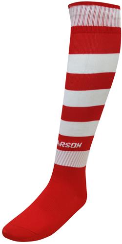 Sarson Youth Hoop Socks ( Black/Pink)