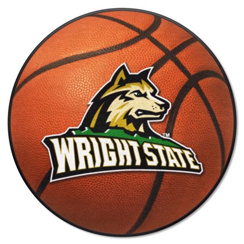 Wright State Raiders Basketball Mat 27" Round