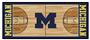 Fan Mats NCAA Michigan Basketball Court Runner