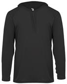 Badger Sport Adult/Youth B-Core LS Hood Tee