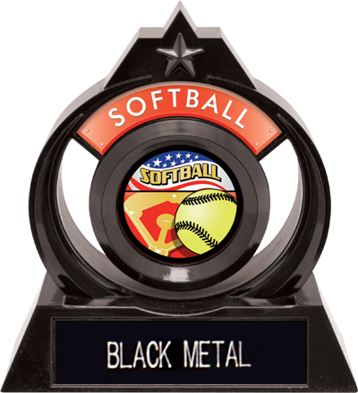 Hasty Awards Eclipse 6" Americana Softball Trophy. Engraving is available on this item.