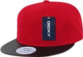 Decky Acrylic/Vinyl 6-panel Snapback Caps