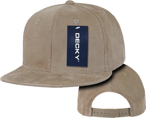 Decky Corduroy 6-panel Snapback Caps. Embroidery is available on this item.