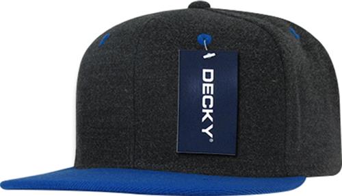Decky Melton Crown 6-panel Snapback Cap. Embroidery is available on this item.