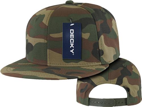 Decky Flat Matching Bottom 6-panel Snapback Cap. Embroidery is available on this item.