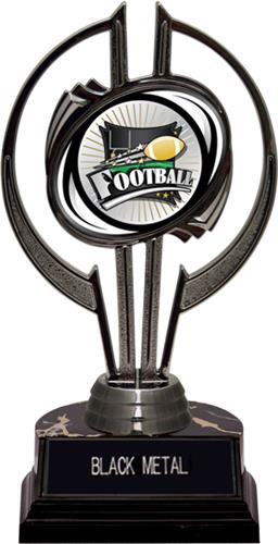 Black Hurricane 7" Xtreme Football Trophy. Engraving is available on this item.