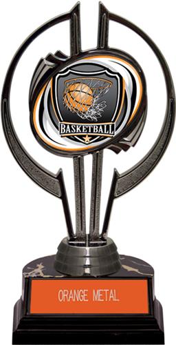 Black Hurricane 7" Shield Basketball Trophy. Engraving is available on this item.