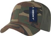 Decky Camo Curve Bill 6-panel Baseball Caps