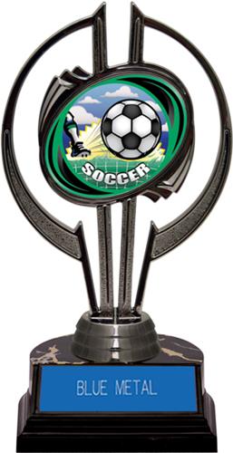 Hasty Awards Black Hurricane 7" HD Soccer Trophy. Engraving is available on this item.